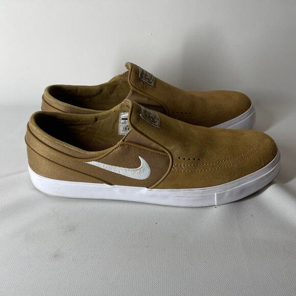Nike SB Zoom Stefan Janoski Slip-On Shoes Golden-Tan Men's Size 11 - Picture 1 of 8